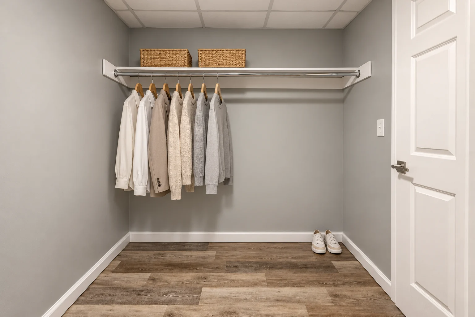 One-bedroom apartment: closet